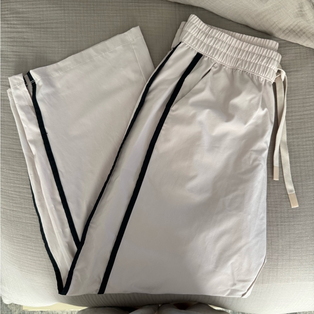 JoyLab Beige Track Pants with Black Accents